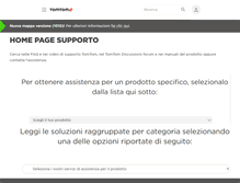 Tablet Screenshot of it.support.tomtom.com