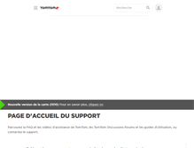 Tablet Screenshot of fr.support.tomtom.com