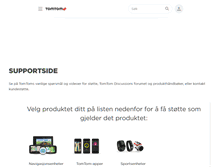 Tablet Screenshot of no.support.tomtom.com